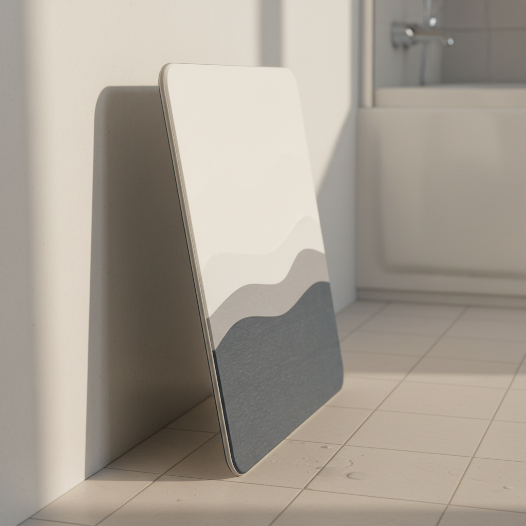 Bath Mat Section 8 - Leaning Against Wall