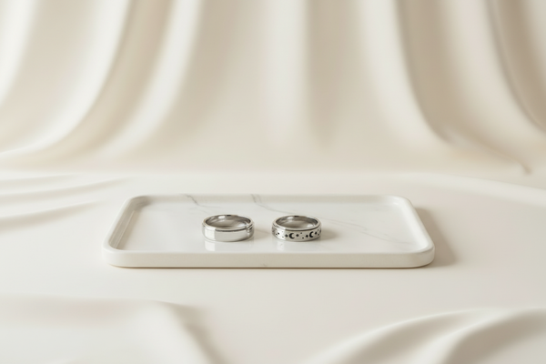 Both Spinner Rings - Marble Slab