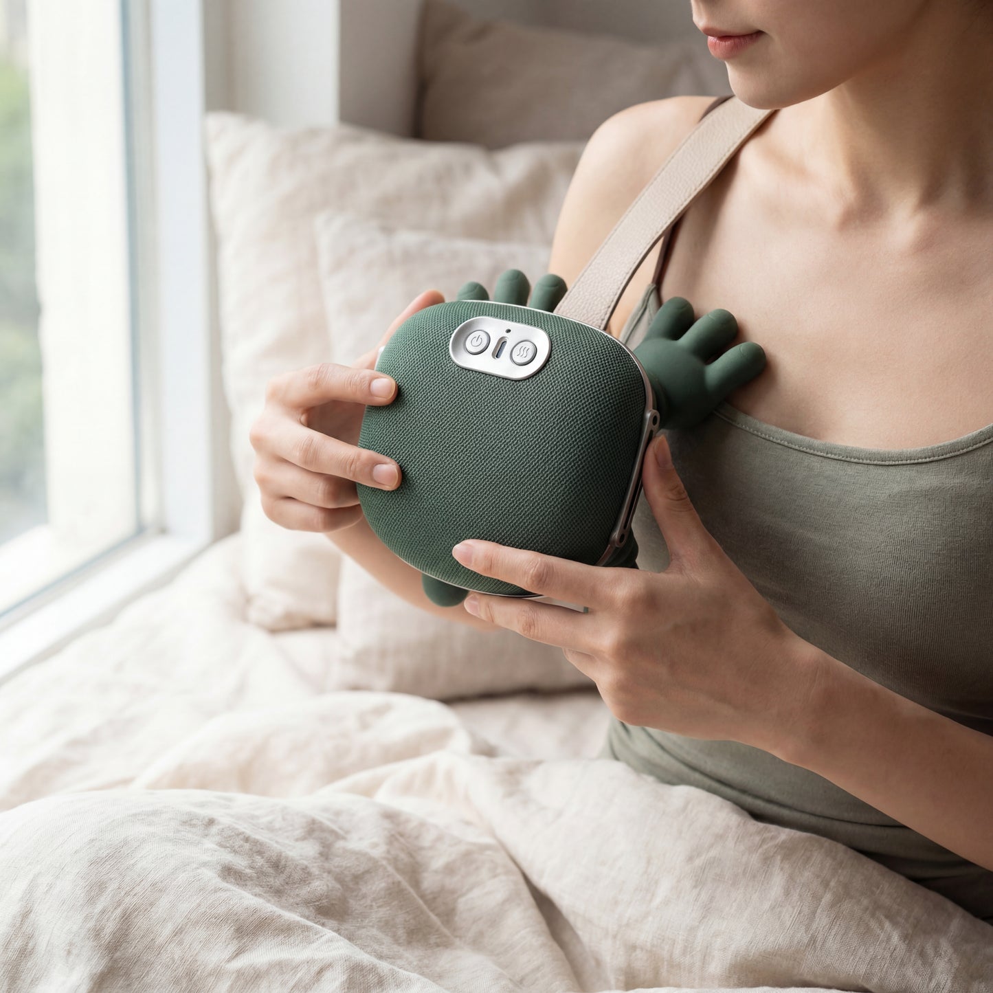 Rechargeable Kneading Massager with Heat - Neck & Shoulder Comfort