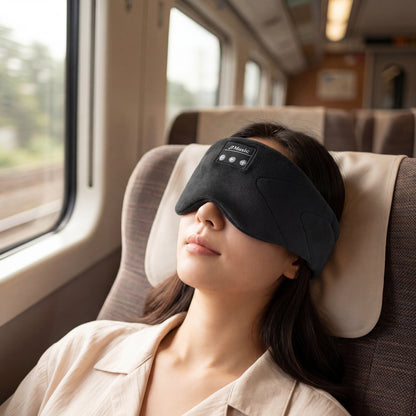 Bluetooth Sleep Mask with White Noise - Wireless Music Eye Mask