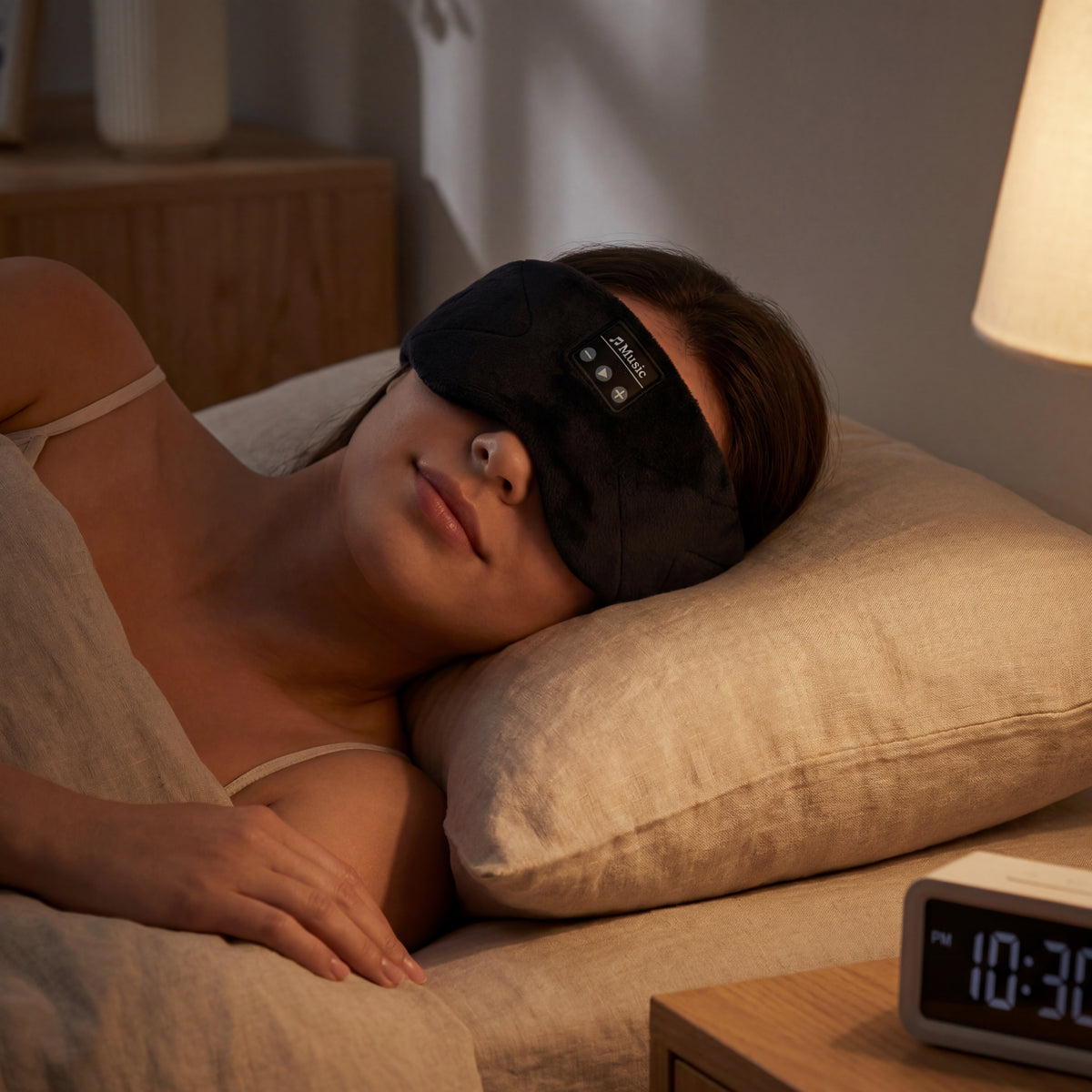 Bluetooth Sleep Mask with White Noise - Wireless Music Eye Mask