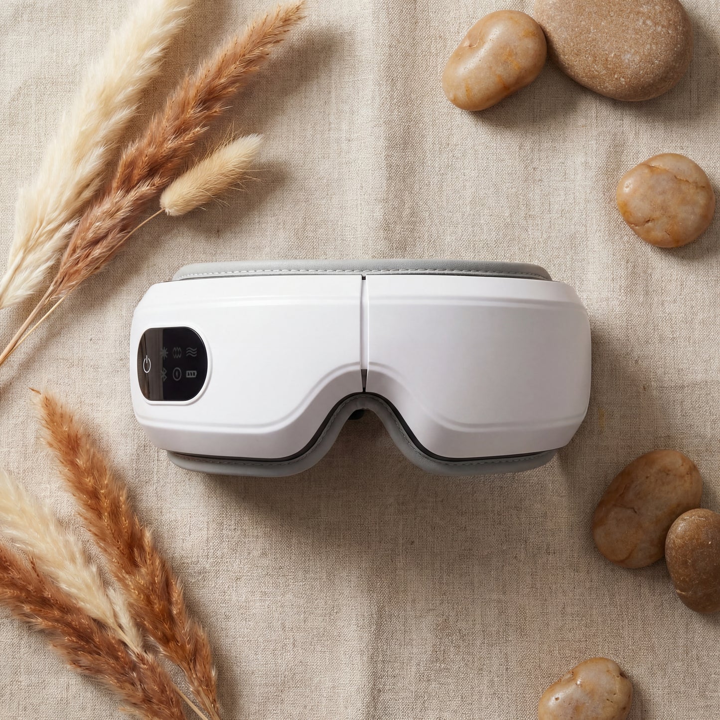 Heated Eye Massager with Air Compression - Bluetooth Music & Temple Massage