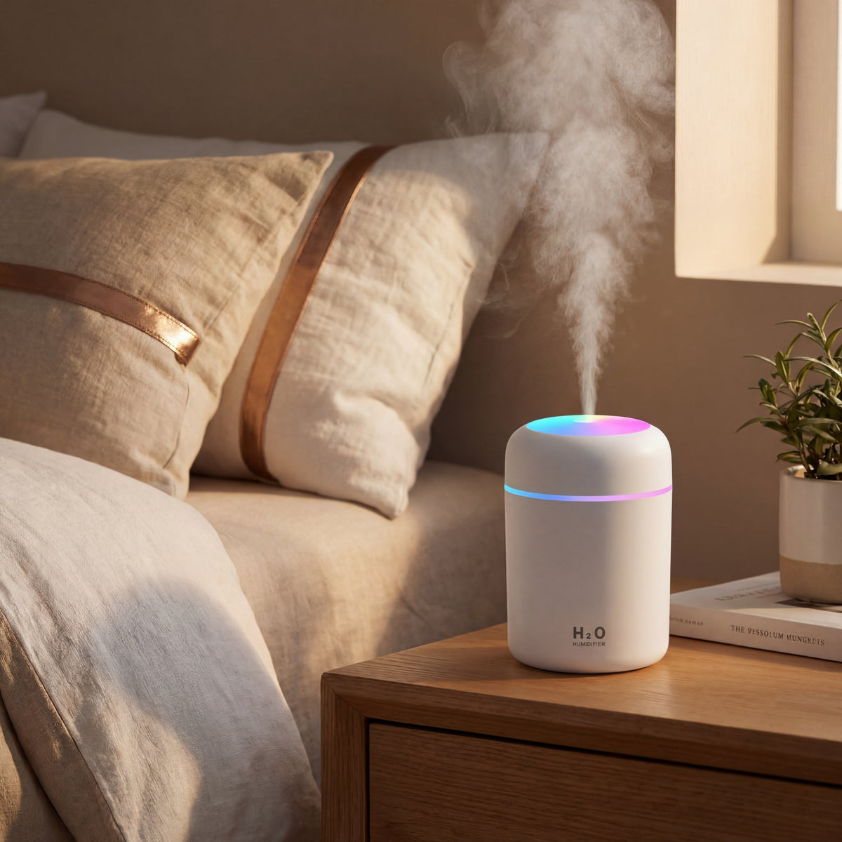 Portable Aromatherapy Humidifier with Mood Lighting