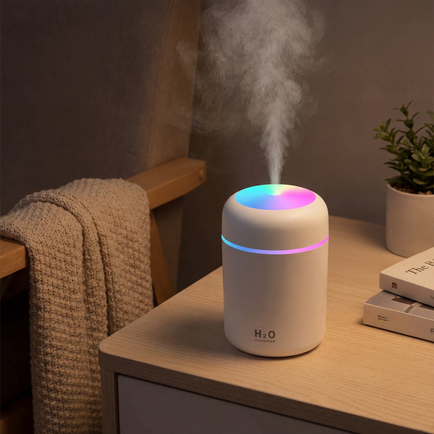 Portable Aromatherapy Humidifier with Mood Lighting