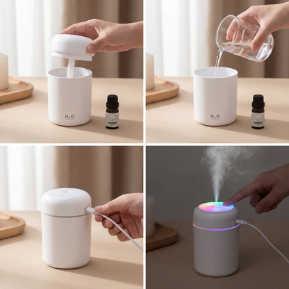 Portable Aromatherapy Humidifier with Mood Lighting