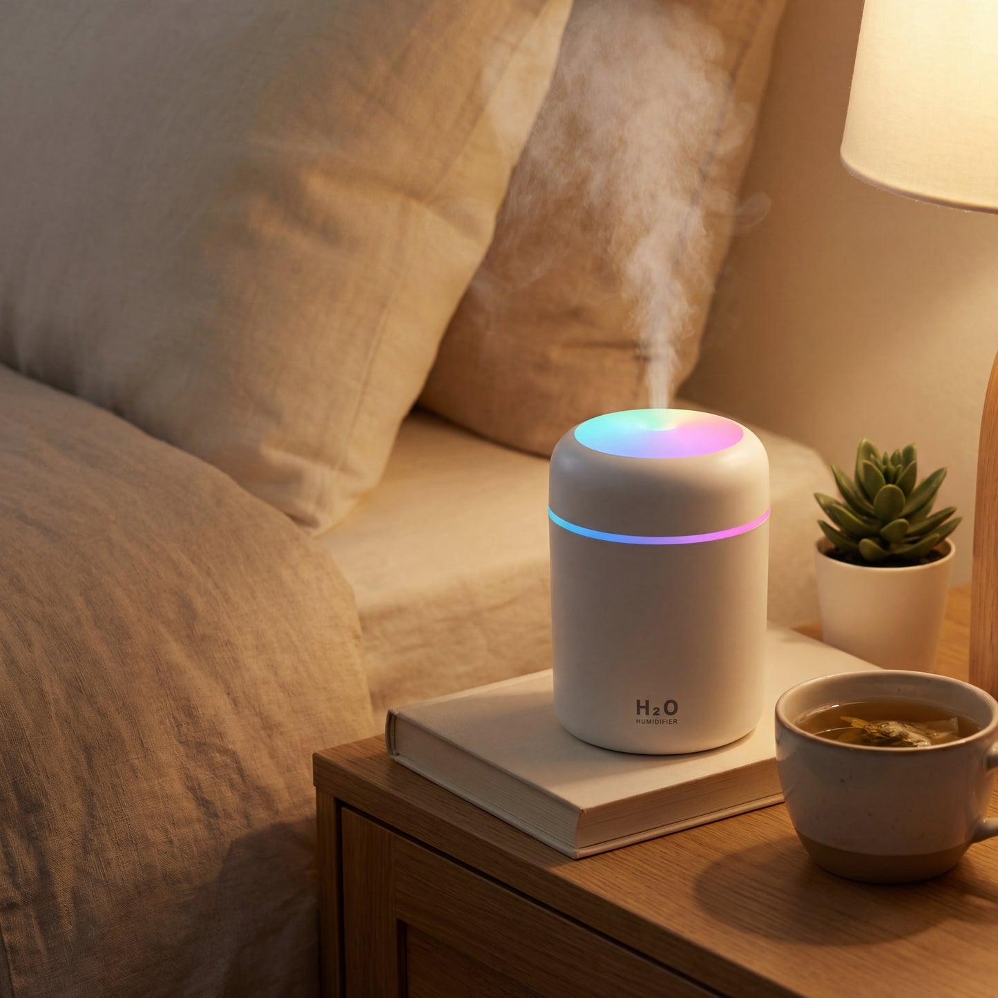Portable Aromatherapy Humidifier with Mood Lighting