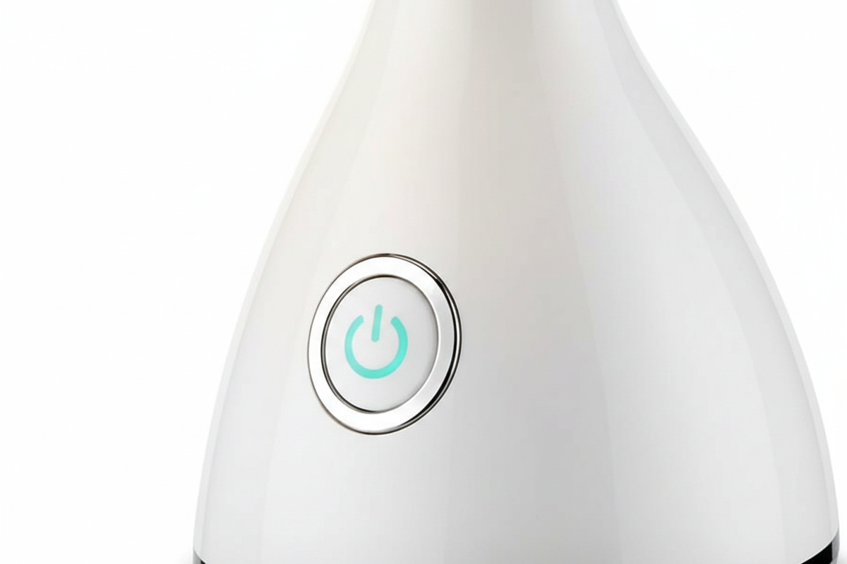 Image 7 — Teal Power Button Close-up