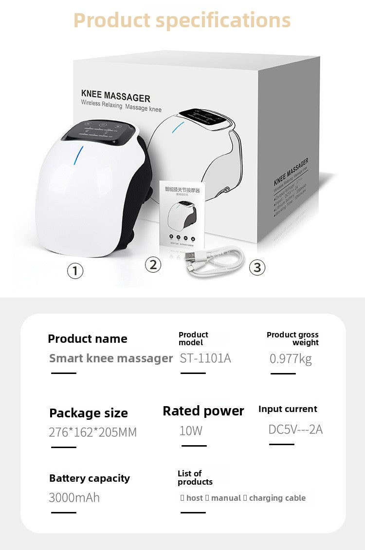 Intelligent kneepad massager