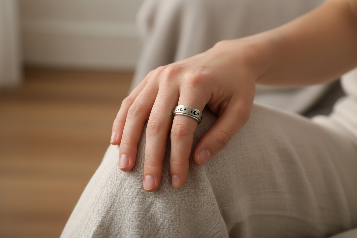 Lifestyle 2 — Celestial Ring on Hand