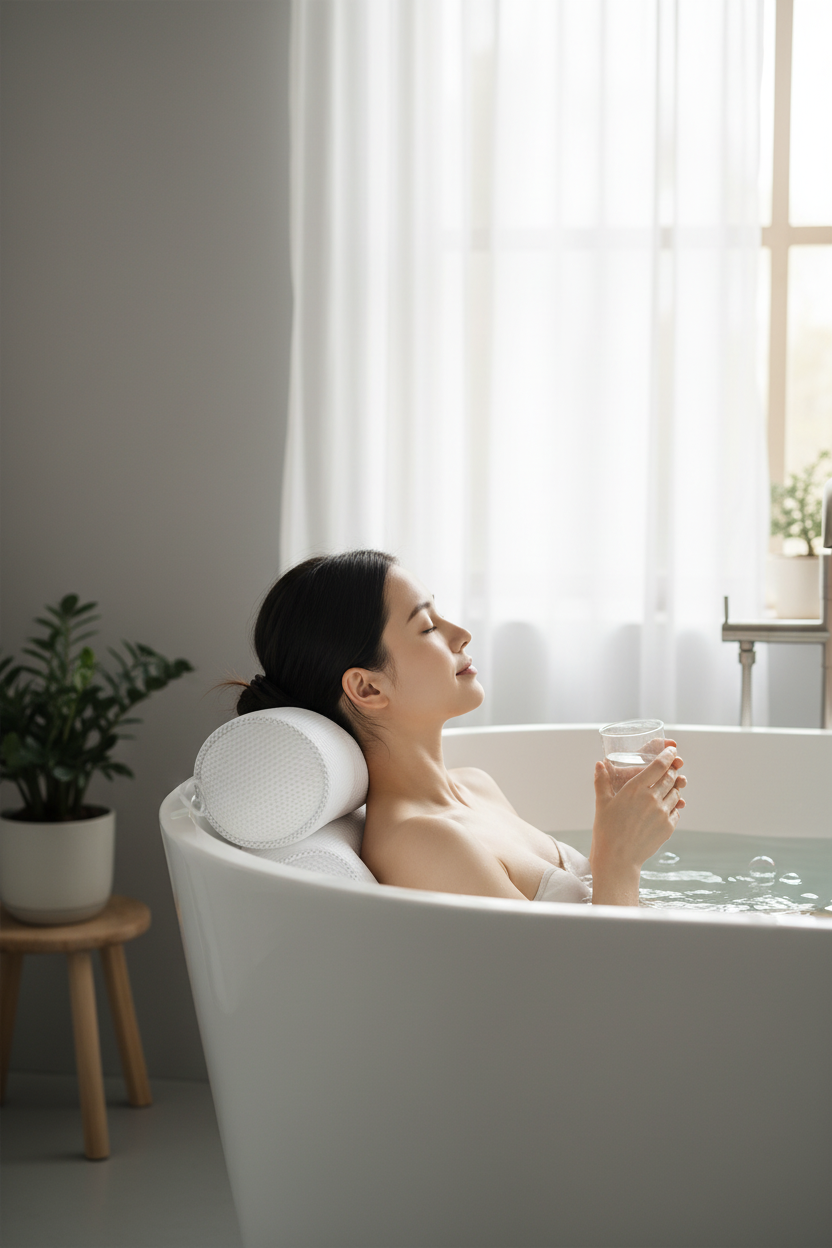 Lifestyle 4 — Side Profile with Water Glass