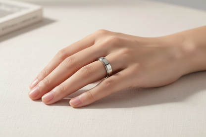 Mindfulness Spinner Ring Lifestyle 1 - Serene